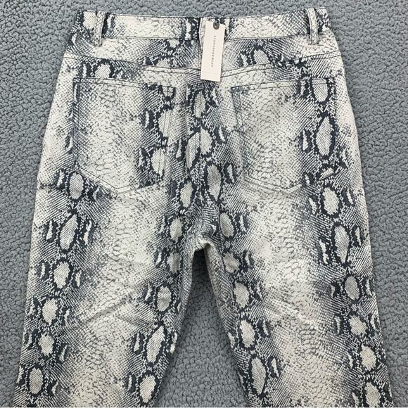 Current Air by Anthropologie Lela Snake Printed Straight Leg Pants  -  Size: M - Picture 4 of 16